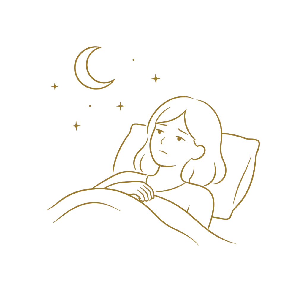 不眠・眠りの浅さのアイコン