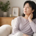 更年期と自律神経のゆらぎにより、ほてりや眠りの浅さ、疲れやすさを感じている40〜60代女性