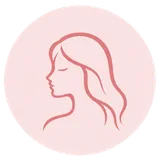 女性の体の変化への理解を表す女性横顔のアイコン